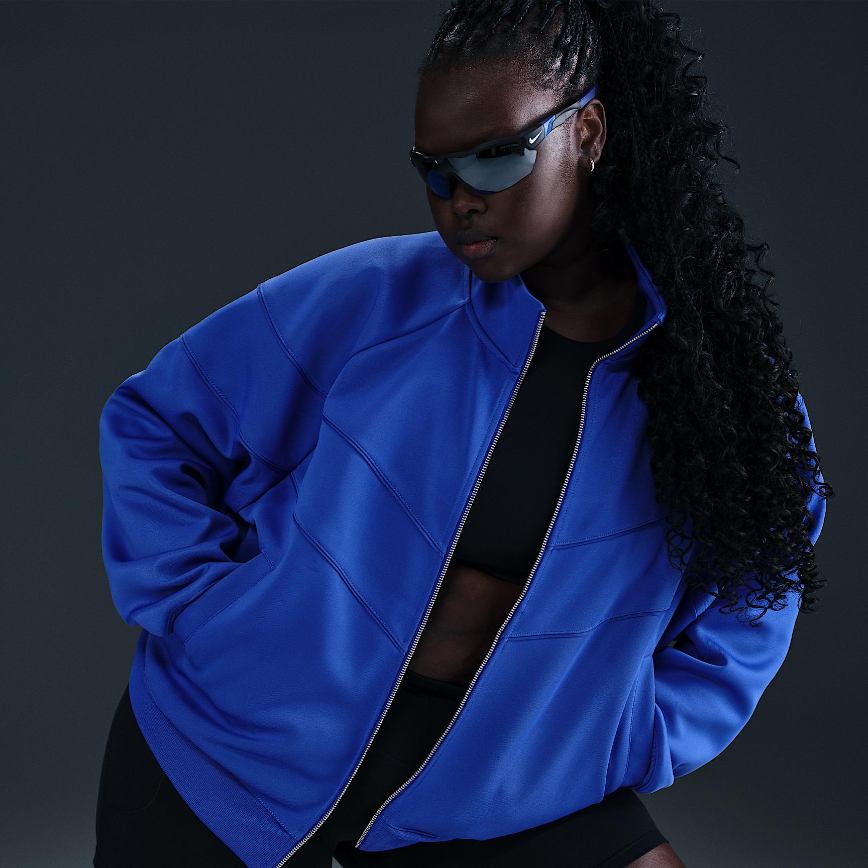 Womens Nike Sportswear Windrunner Knit Jacket (Plus Size) | HJ0977-010 Product Image