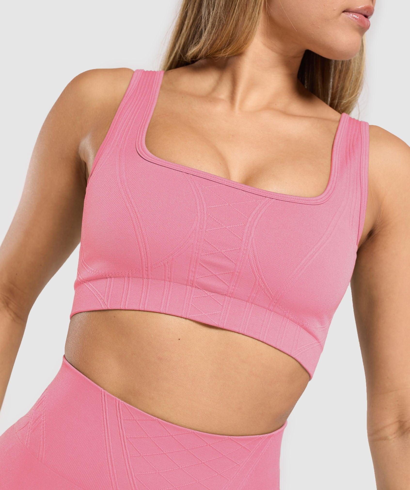Gymshark Corset Seamless Sports Bra - Sunset Pink Female Product Image