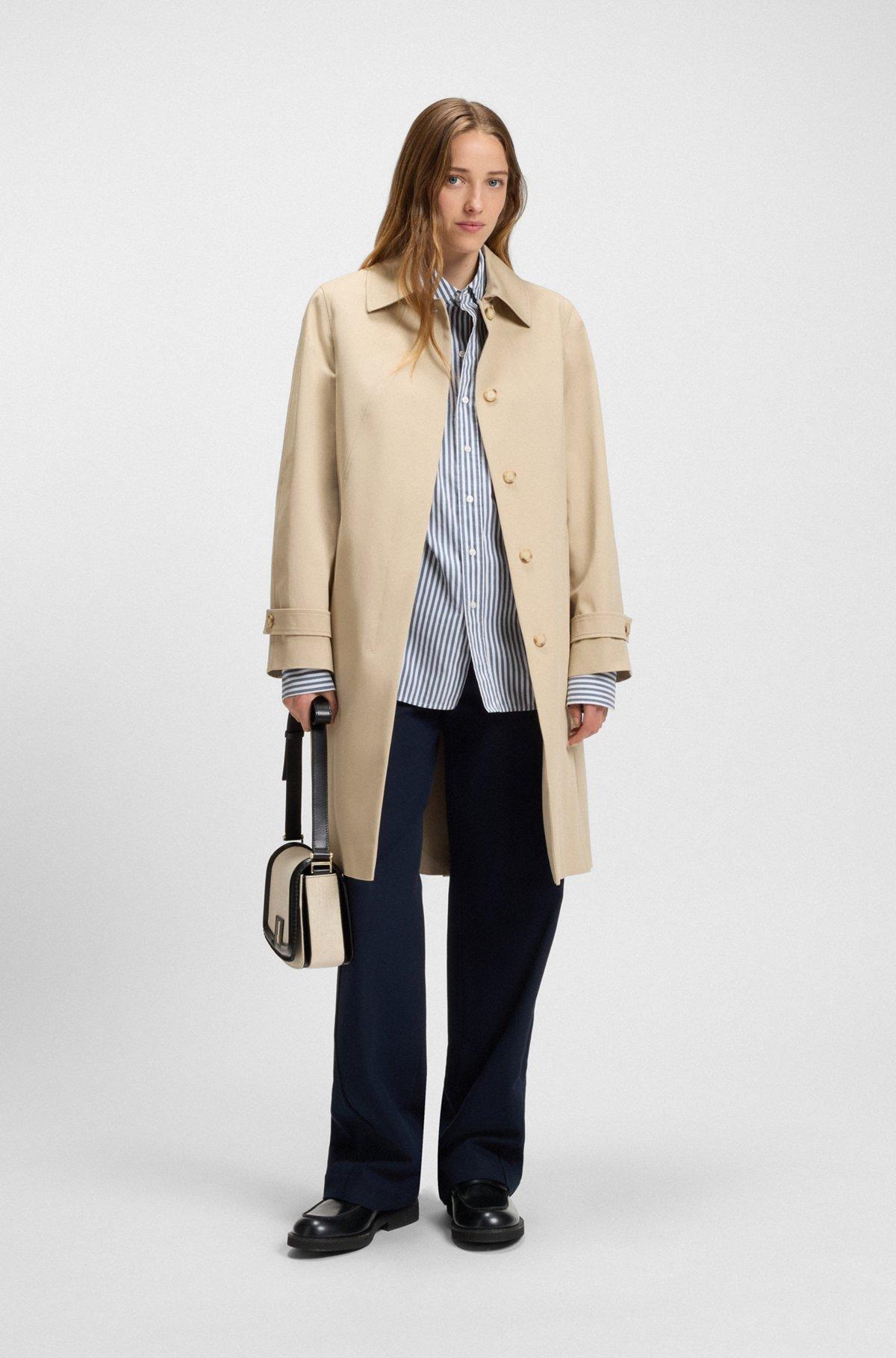 BOSS - Ariell saddle bag with Double B monogram closure - White Product Image