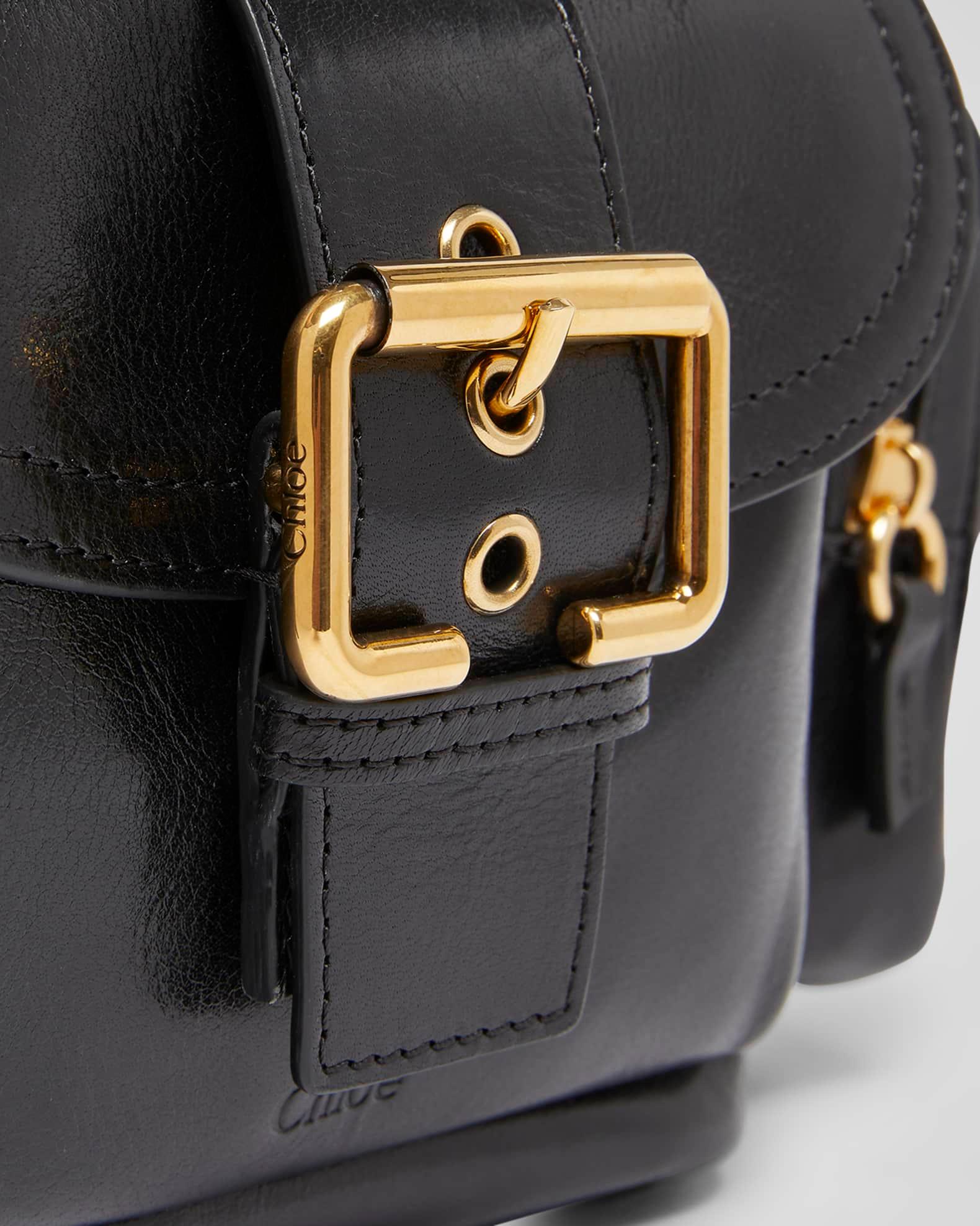 Camera Bucket Crossbody Bag in Shiny Calfskin  Product Image