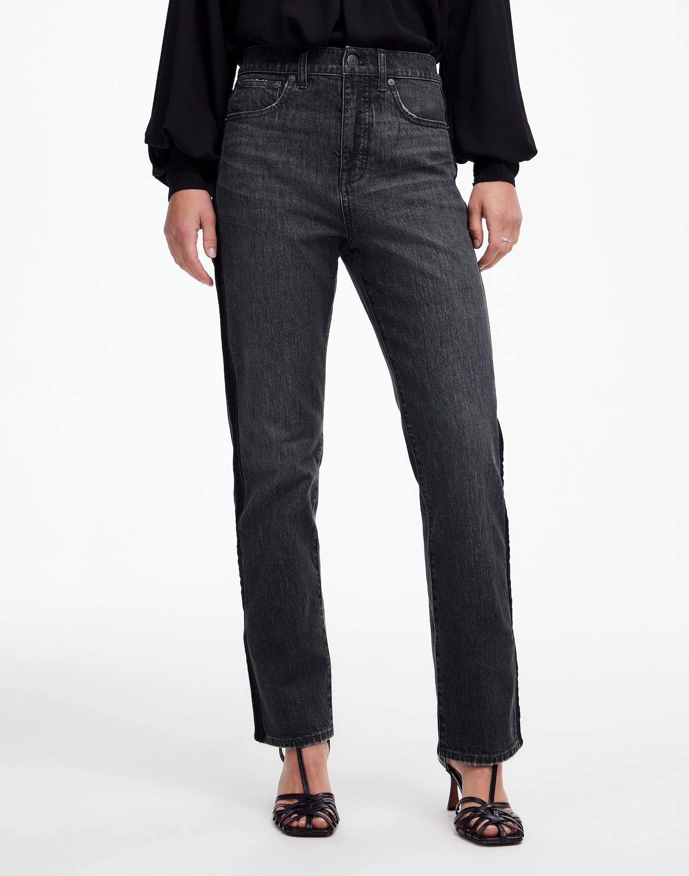 The '90s Straight Jean in Rojas Wash: Tux Stripe Edition Product Image