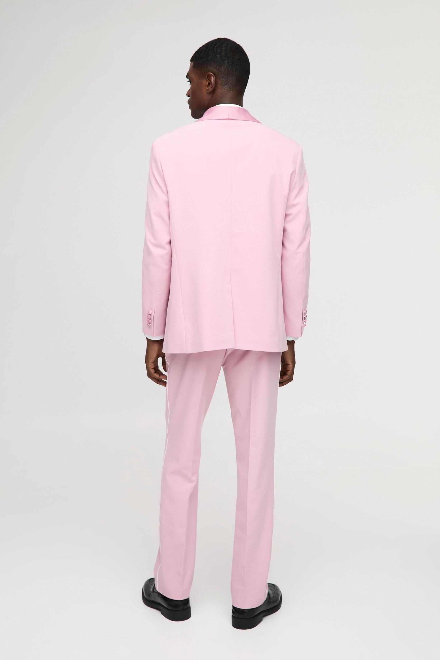 Straight Fit Shawl Collar Blazer | boohooMAN USA Product Image