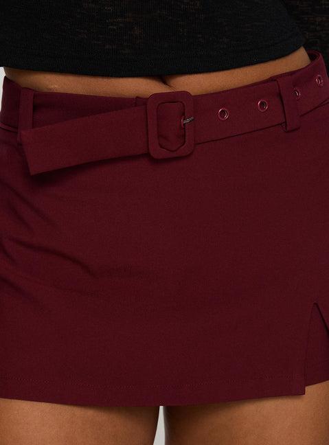 Volley Mini Skort Cherry Red Tall Product Image