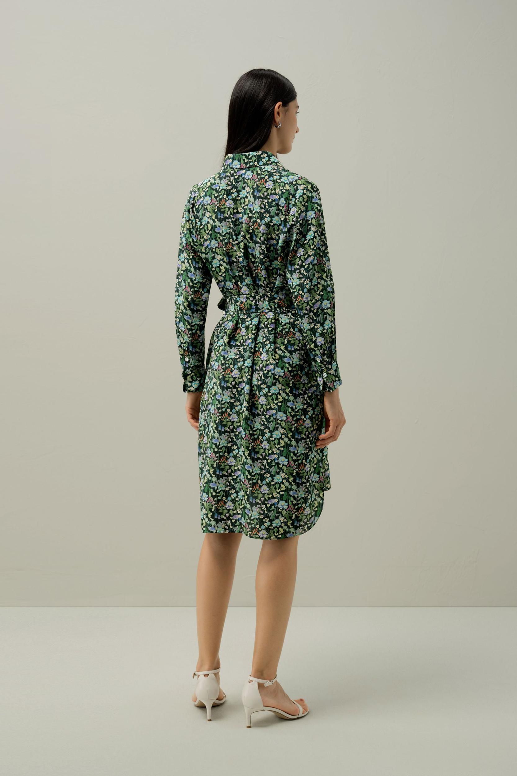 Fairytale Forest Knee-length Shirtdress - Made With Liberty Fabric Product Image