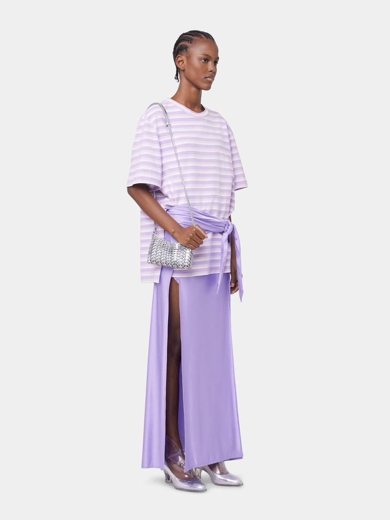 LAVENDER LONG SKIRT IN JERSEY Product Image