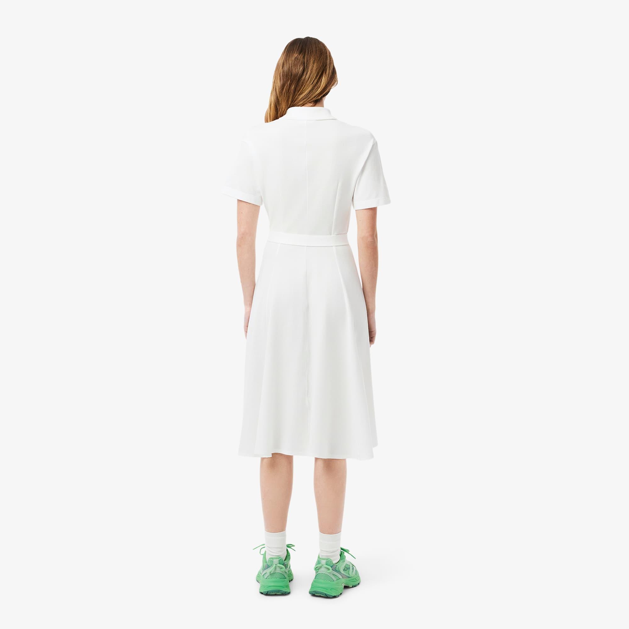 Women's Flared Mini-Piqué Polo Dress Product Image