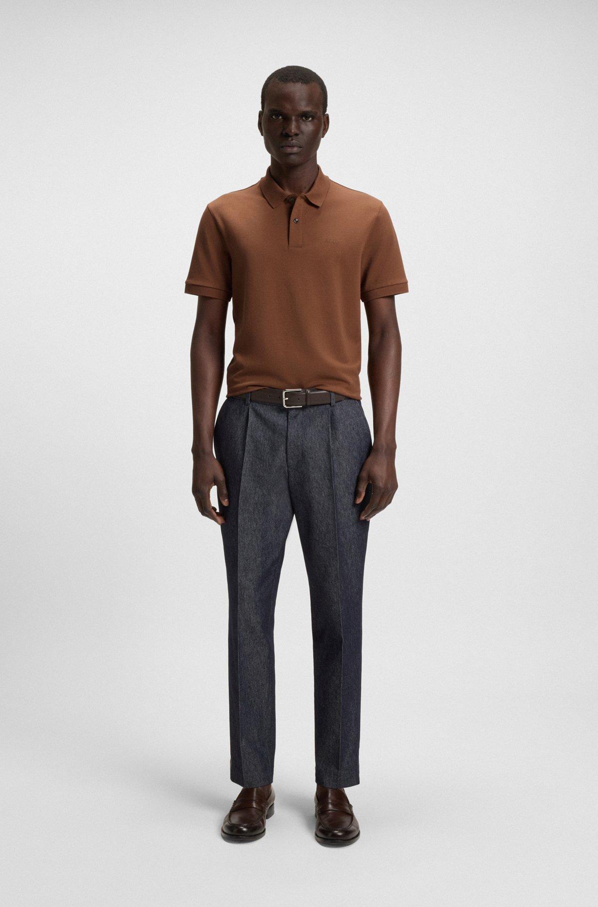 Pallas polo shirt in cotton piqué with logo details Product Image