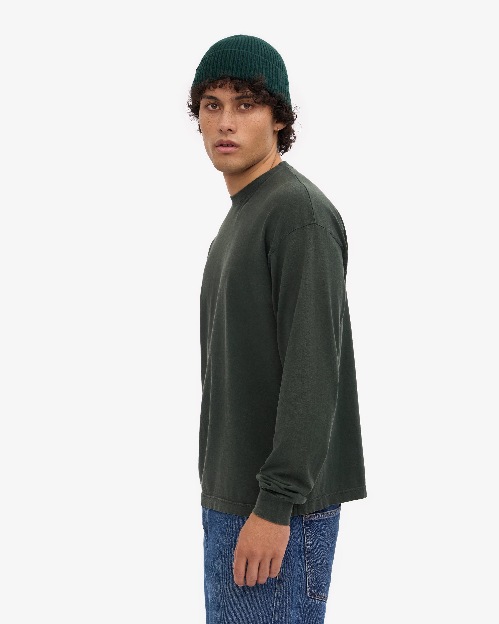 Oversized Organic LS T-Shirt - Midnight Forest Product Image