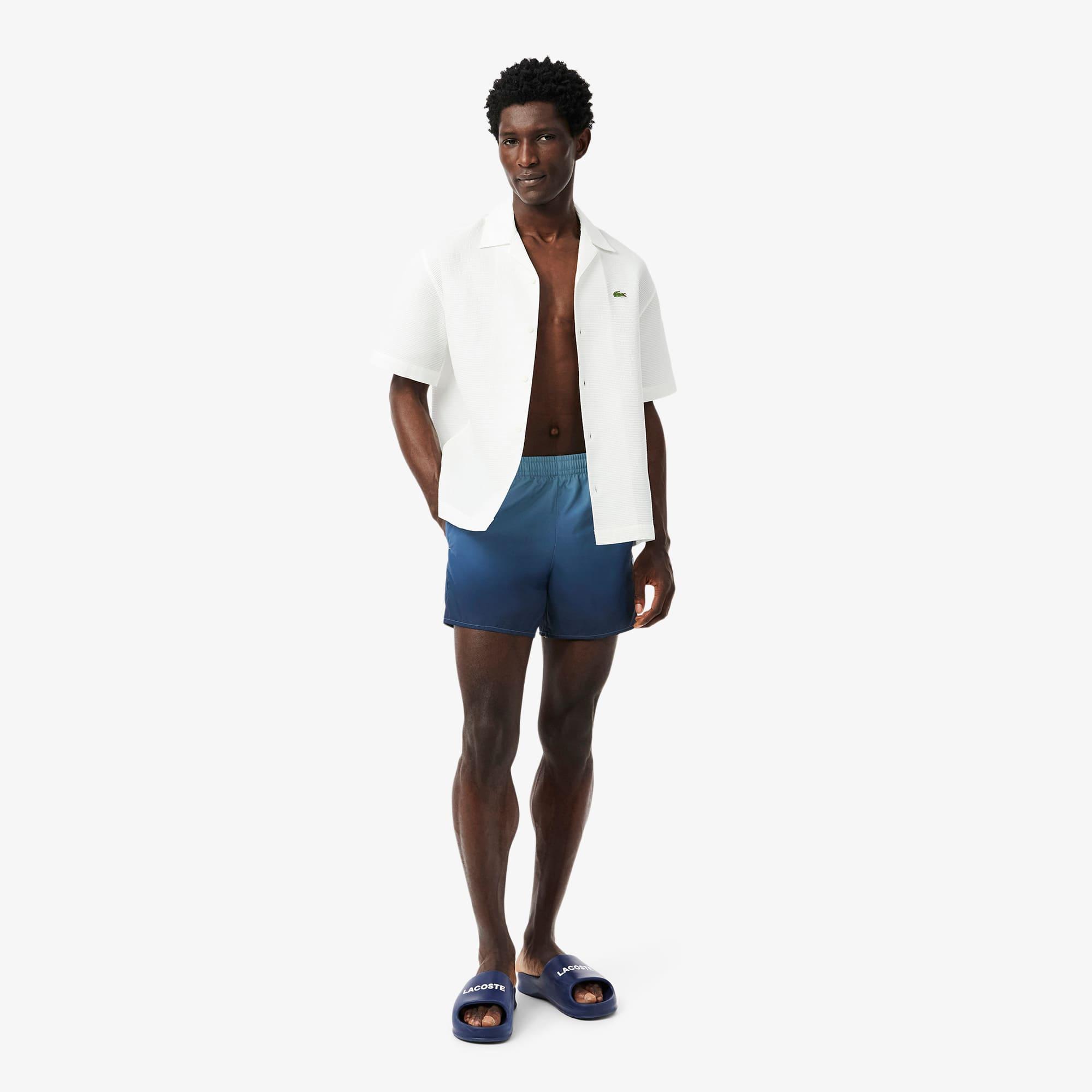 Short Ombré Print Swim Trunks Product Image