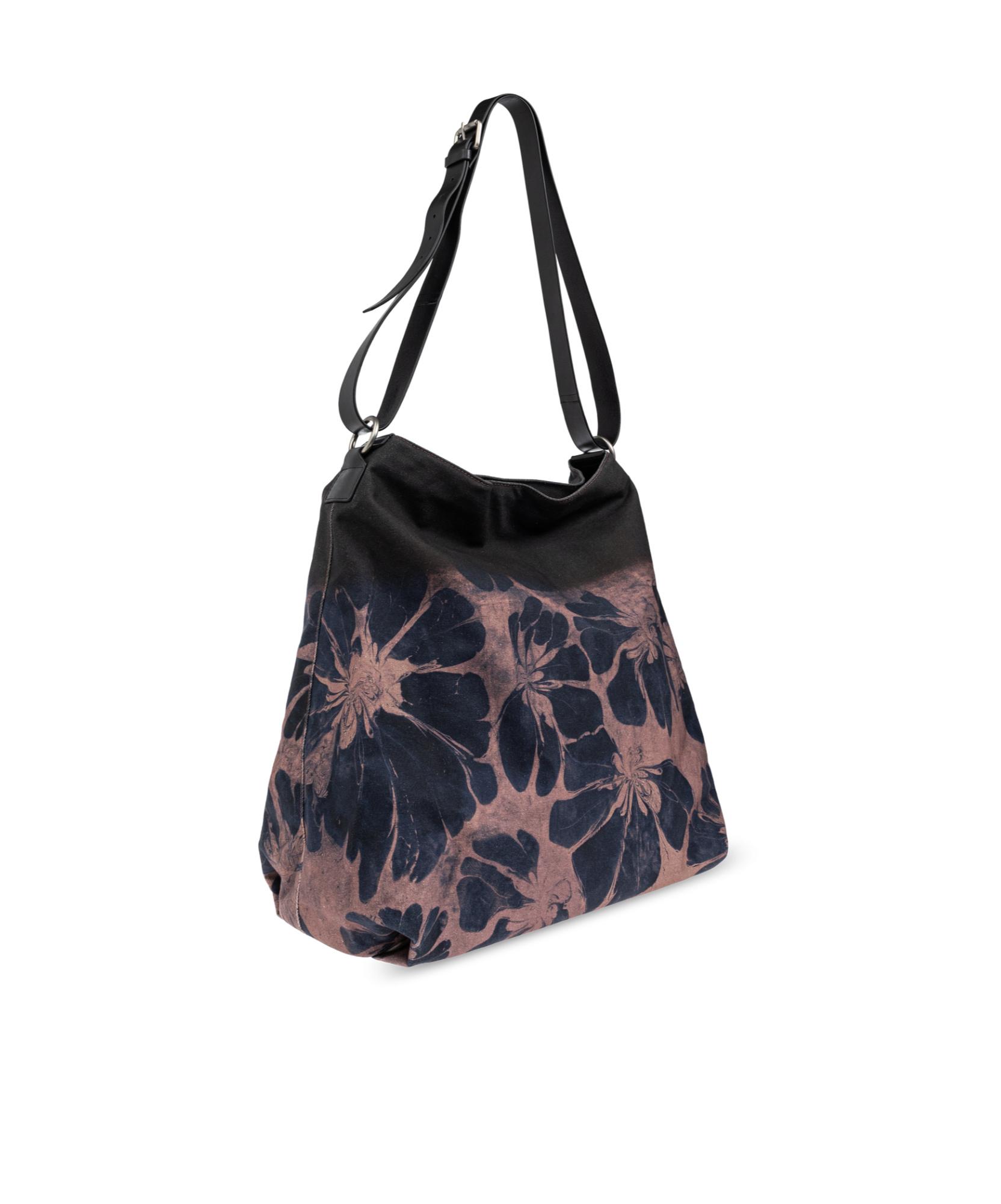DRIES VAN NOTEN Mens Rust Floral-print Cotton Shoulder Bag Product Image