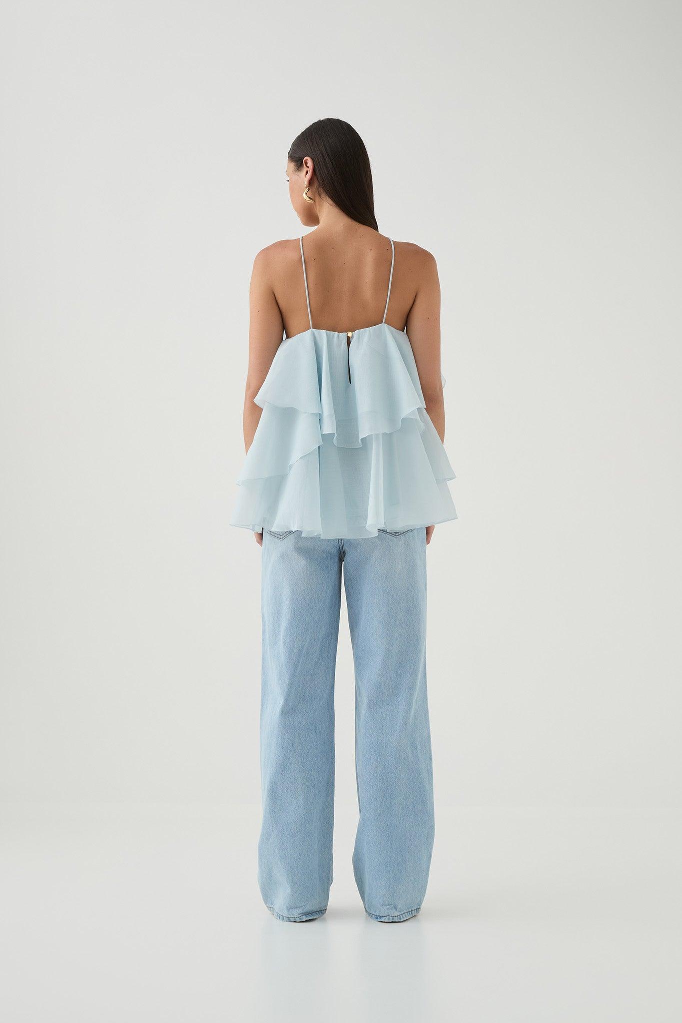 Pandorea Layered Top-SILVER BLUE / 12 Product Image