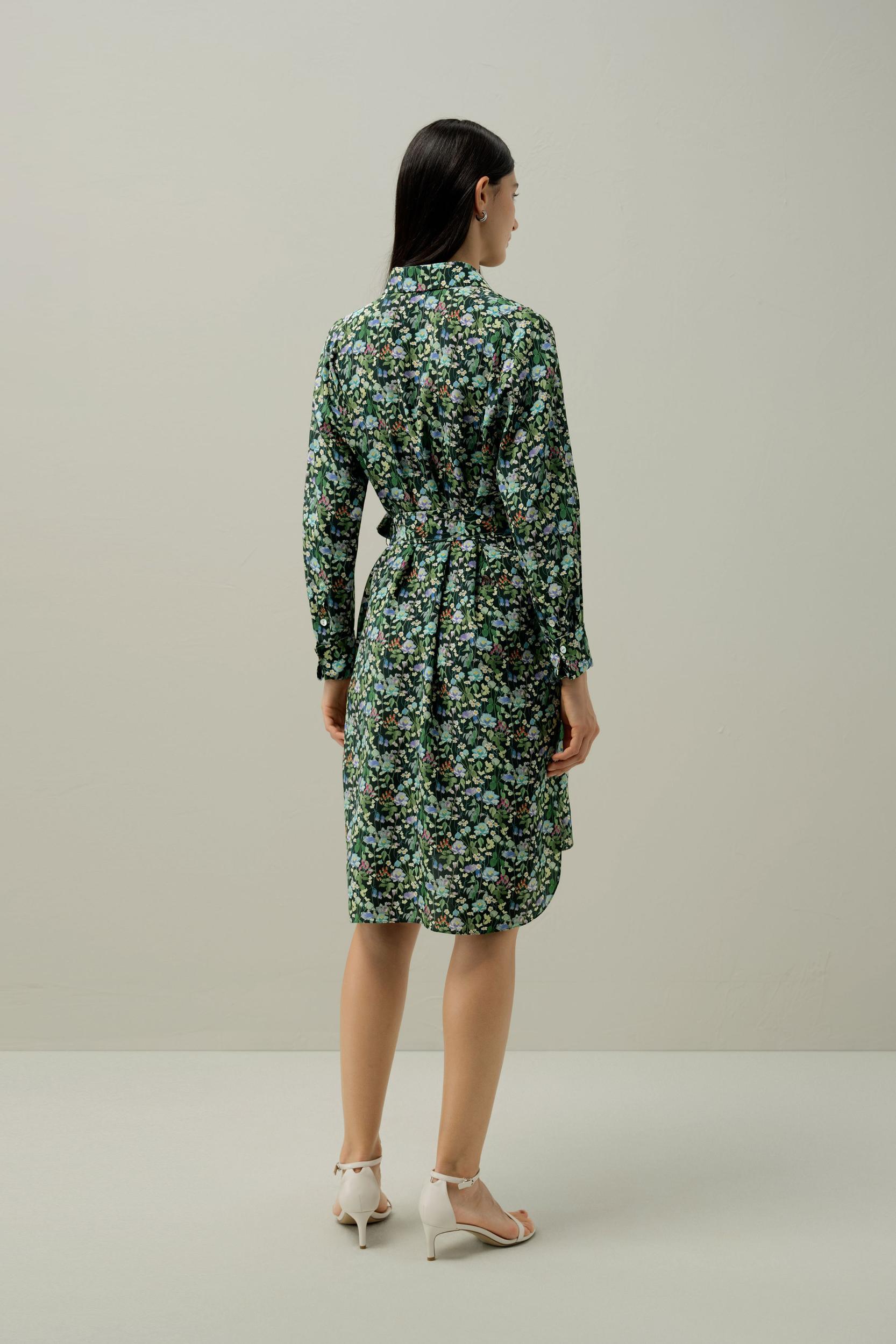 Fairytale Forest Knee-length Shirtdress - Made With Liberty Fabric Product Image