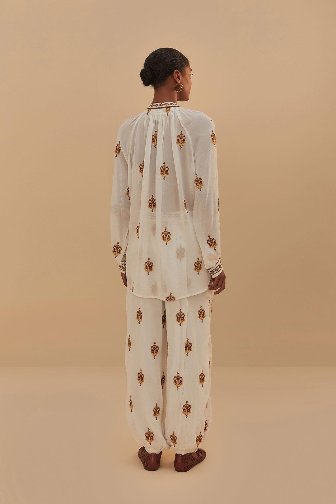 Off-White Anchor Tapestry Embroidered Pants Product Image