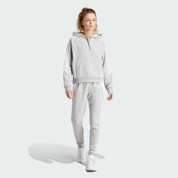 adidas Tiro 24 Sweat Hoodie Medium Grey Heather XS Womens Product Image