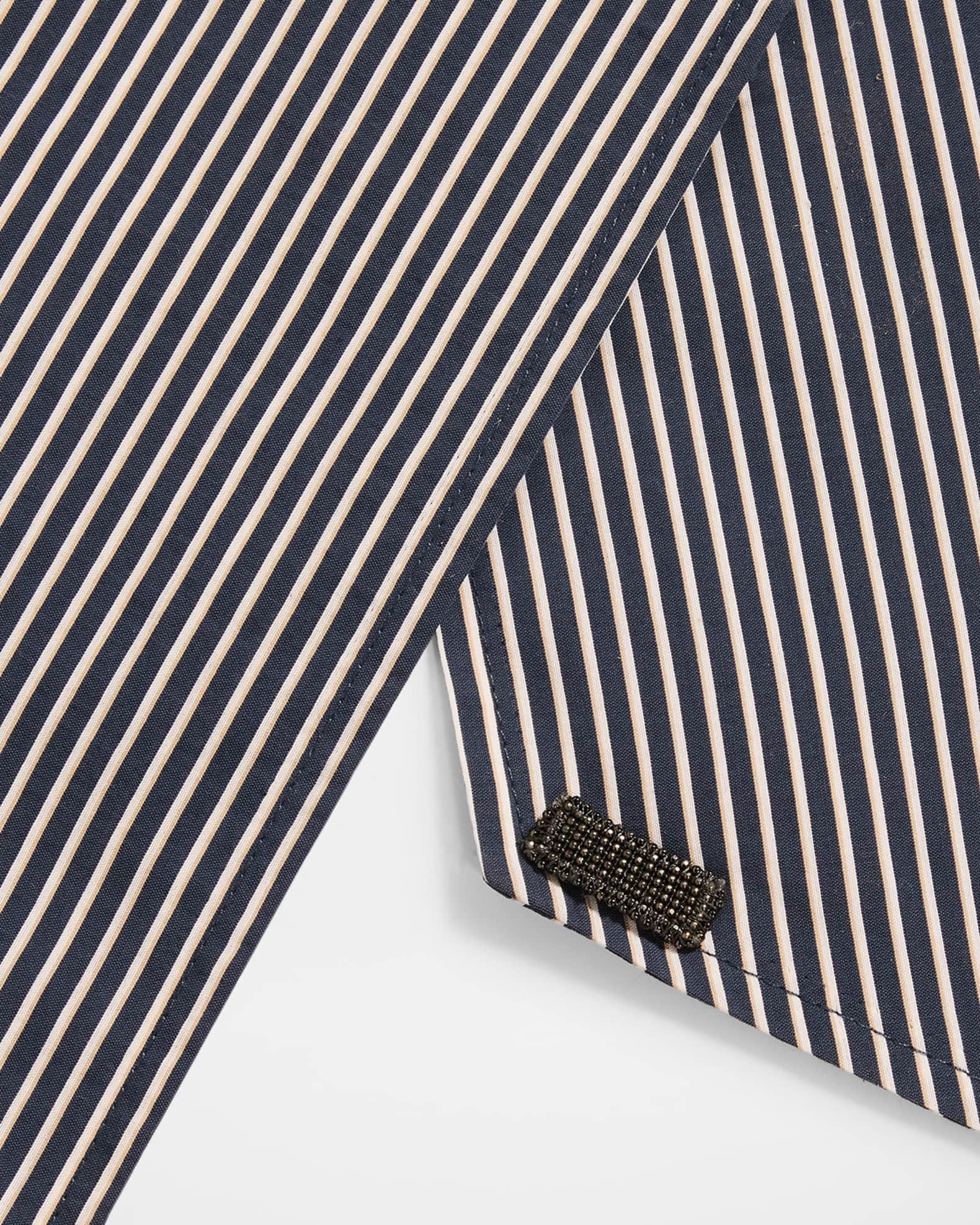 Techno Cotton Pinstripe Scarf Product Image