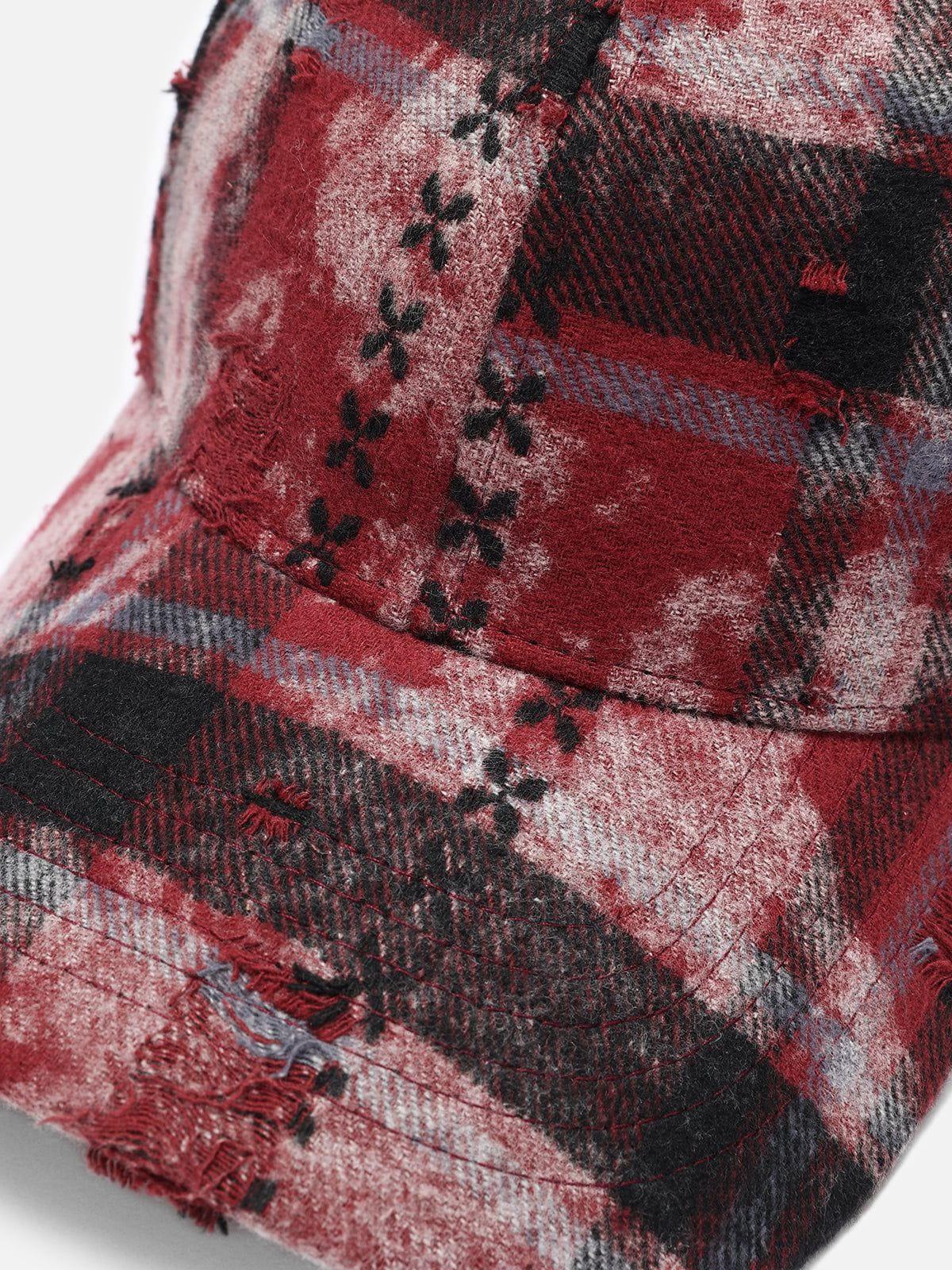 Plaid Washed Cap Product Image