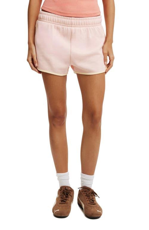 Cotton On Women's Dolphin Hem Micro Mini Short in Peach Spritz Lemon Icing at Nordstrom, Size Xx-Small Product Image