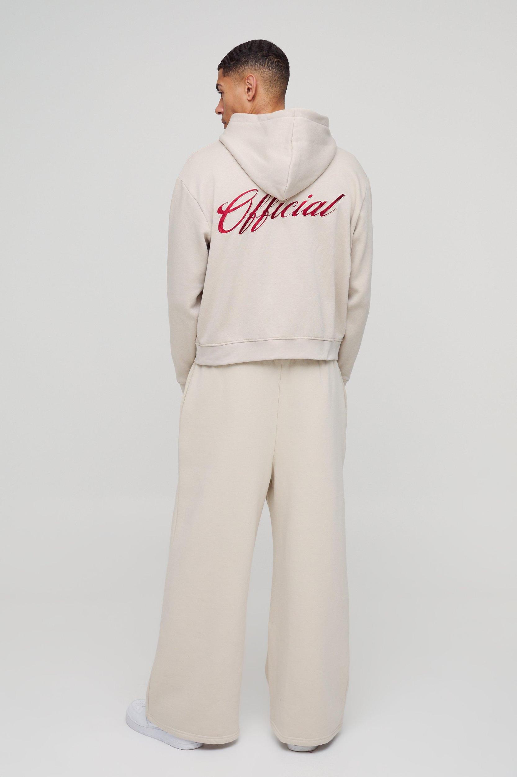 Oversized Boxy Official Zip Through Hoodie | boohooMAN USA Product Image