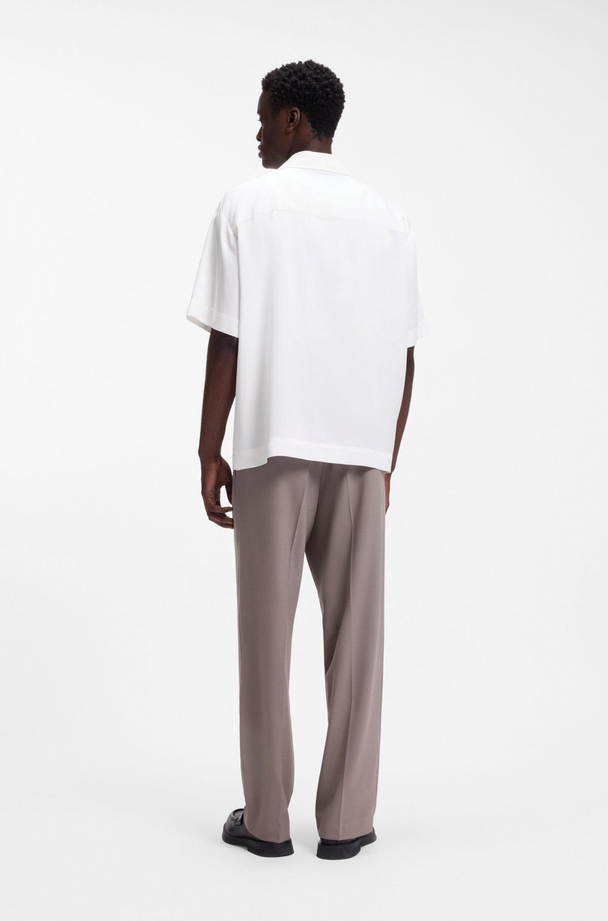 Oversize-fit shirt with stacked logo Product Image