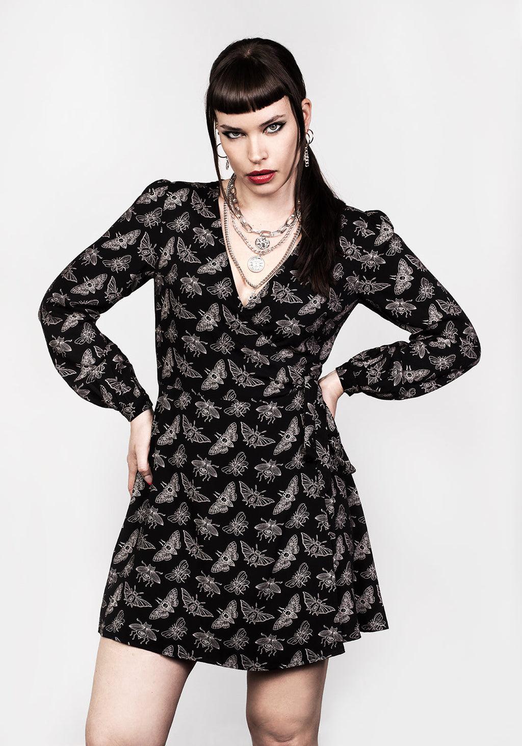 MORTMOTH WRAP MINI DRESS Product Image
