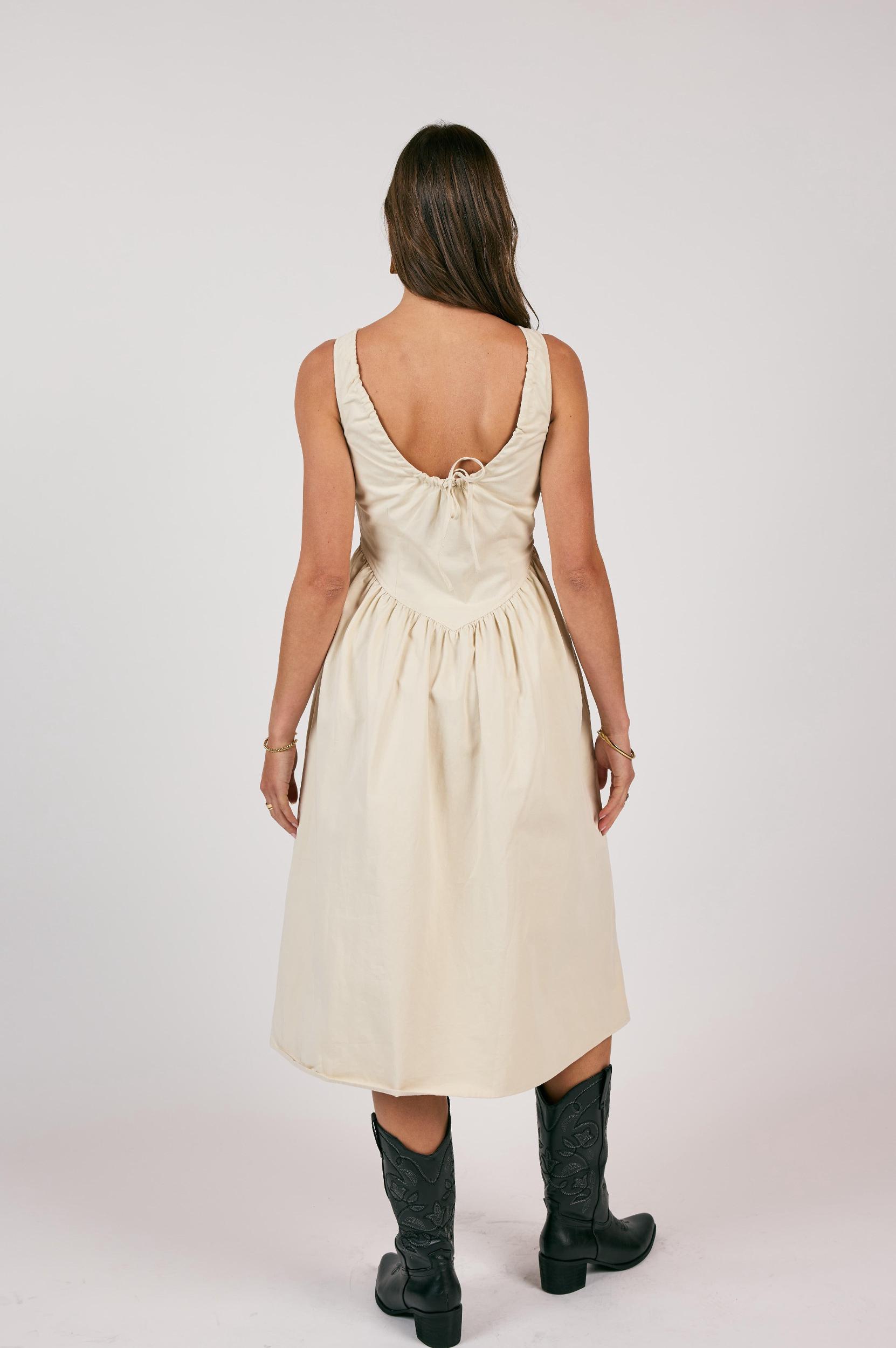 CORSET STYLE MIDI DRESS Product Image