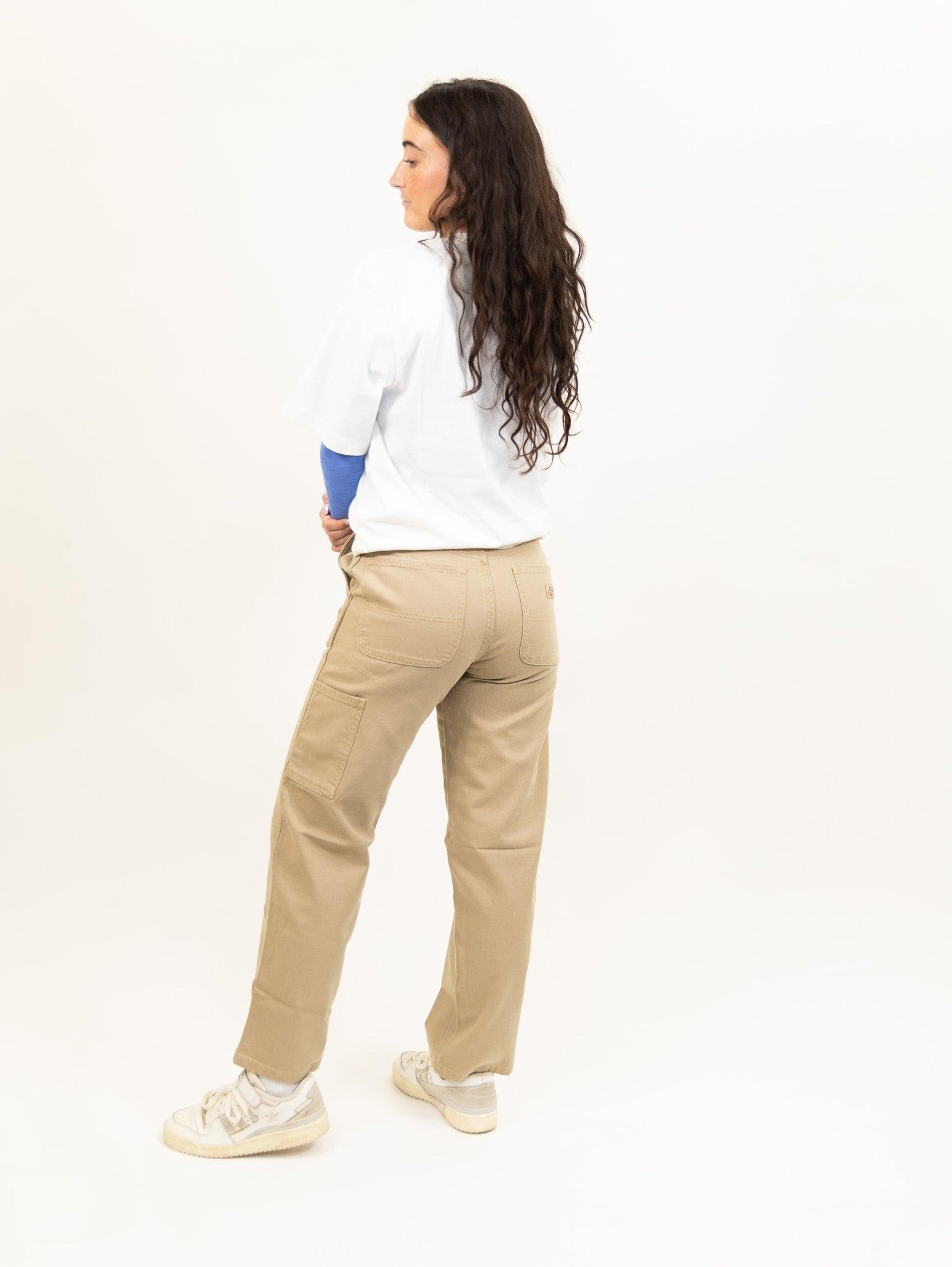 Dickies Women's Duck Canvas Pants - Stonewashed Desert Sand Product Image