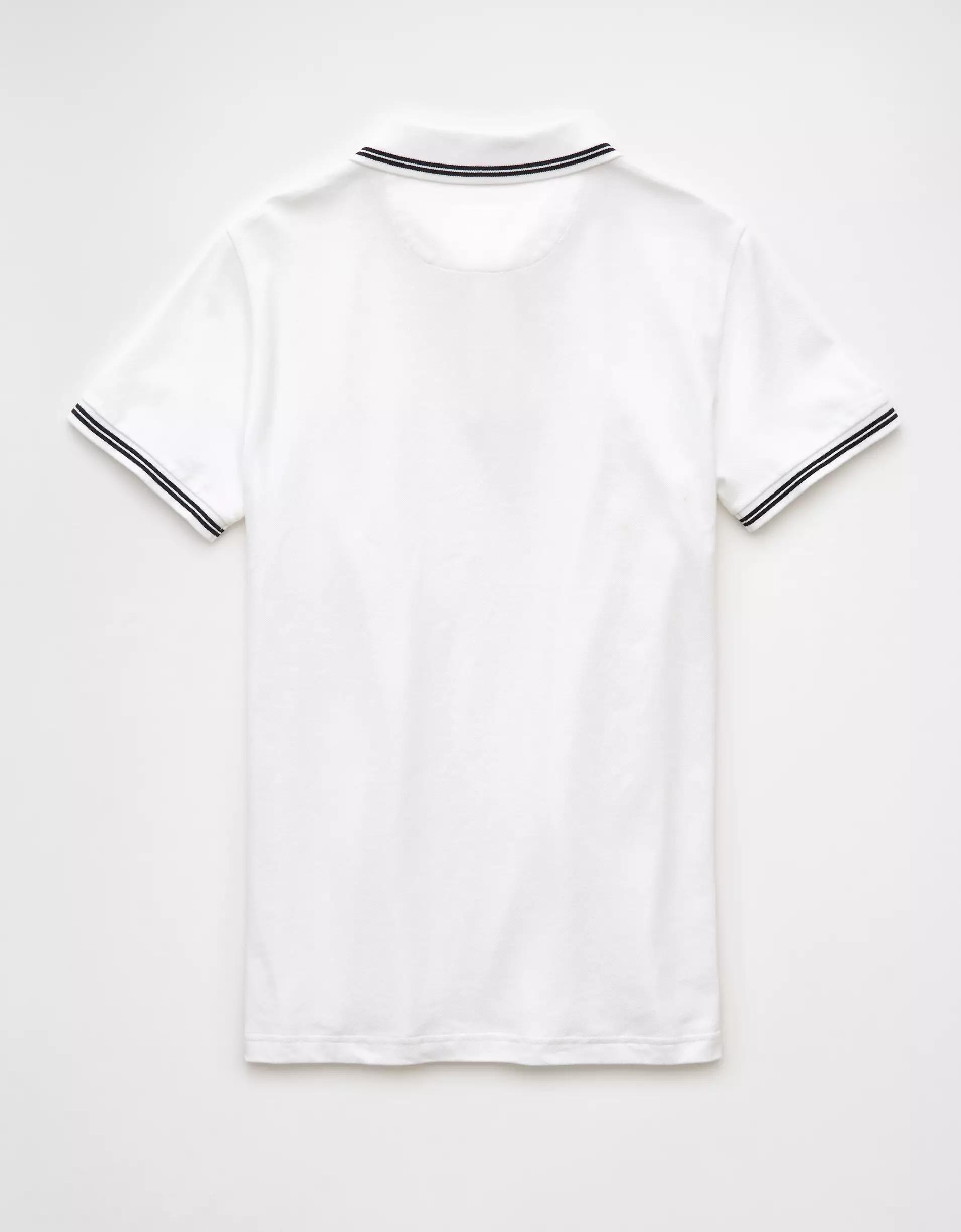 AE Lived-In Stretch Pique Slim Fit Tipped Polo Shirt Product Image