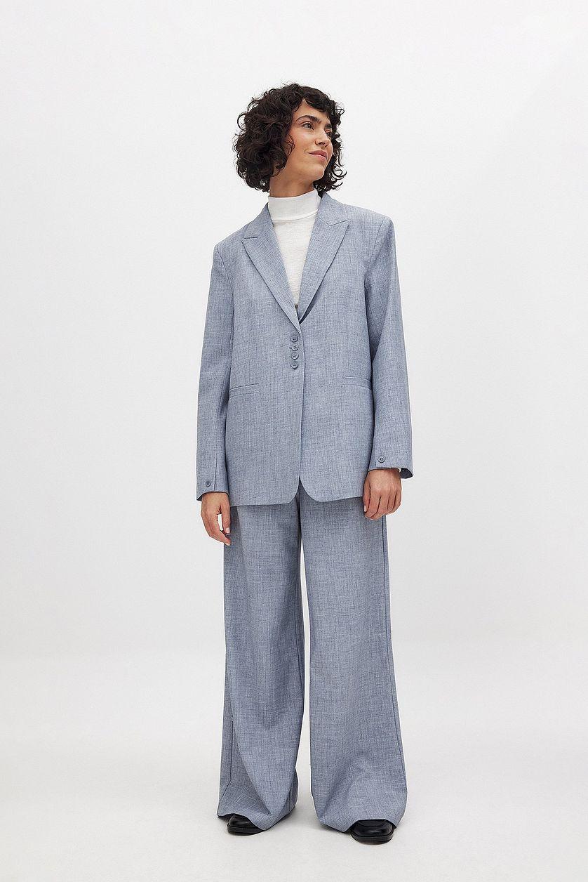 Oversized Melange Blazer Product Image