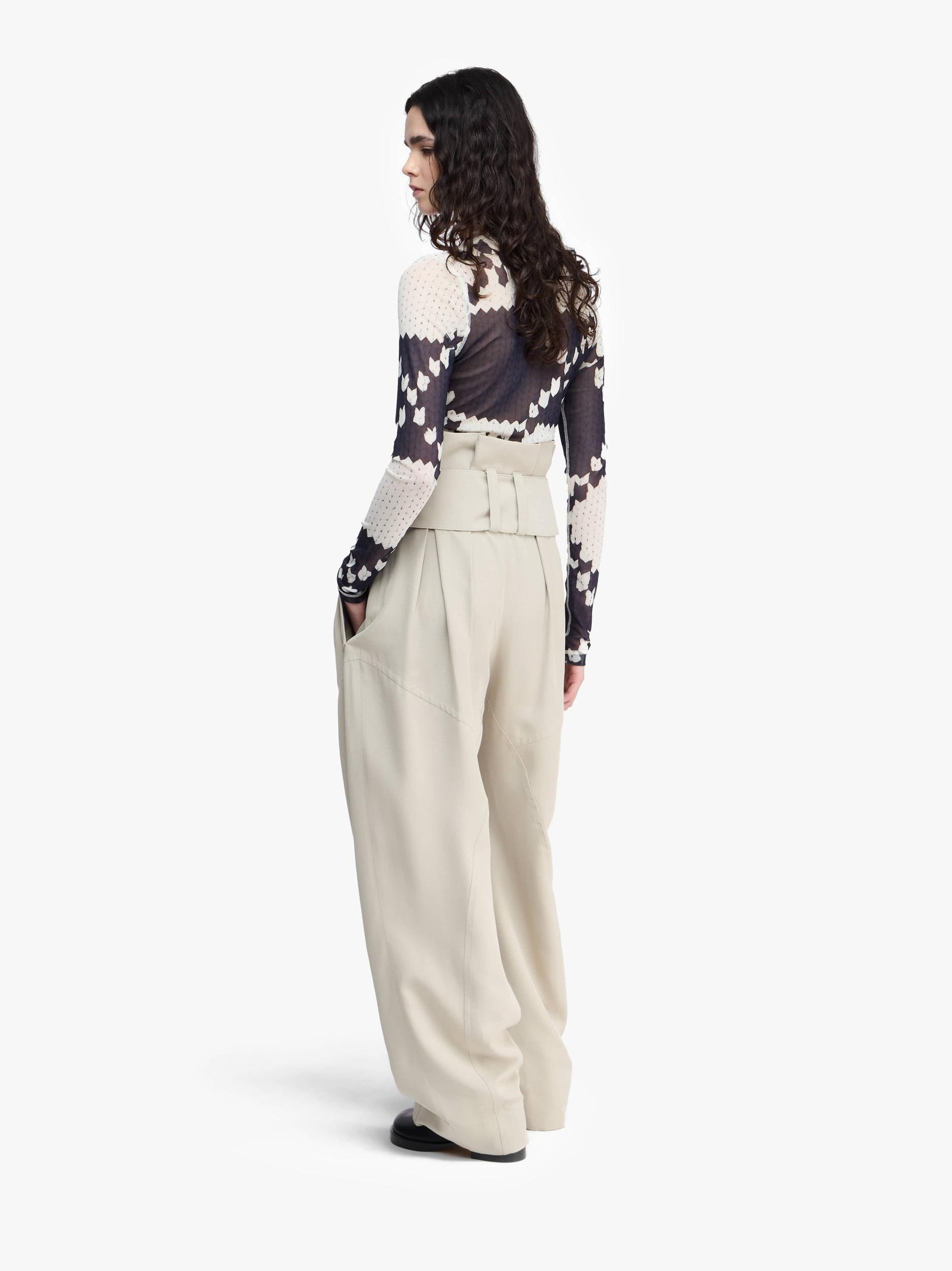 GATHERED WAIST D-RING TROUSERS Product Image