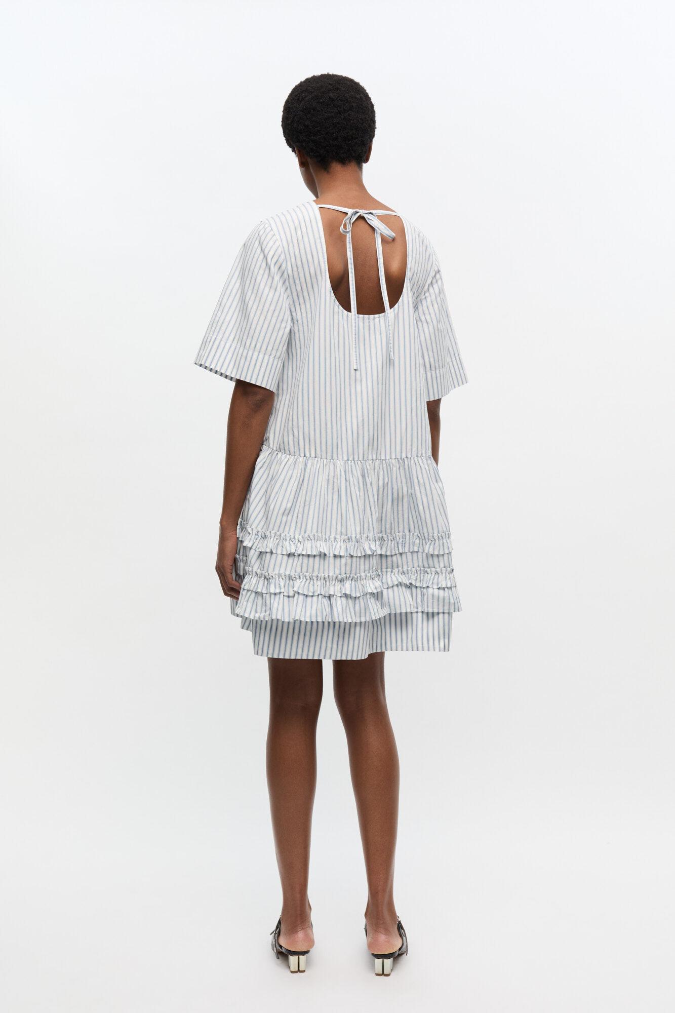 Striped Organic Cotton Mini Dress Product Image