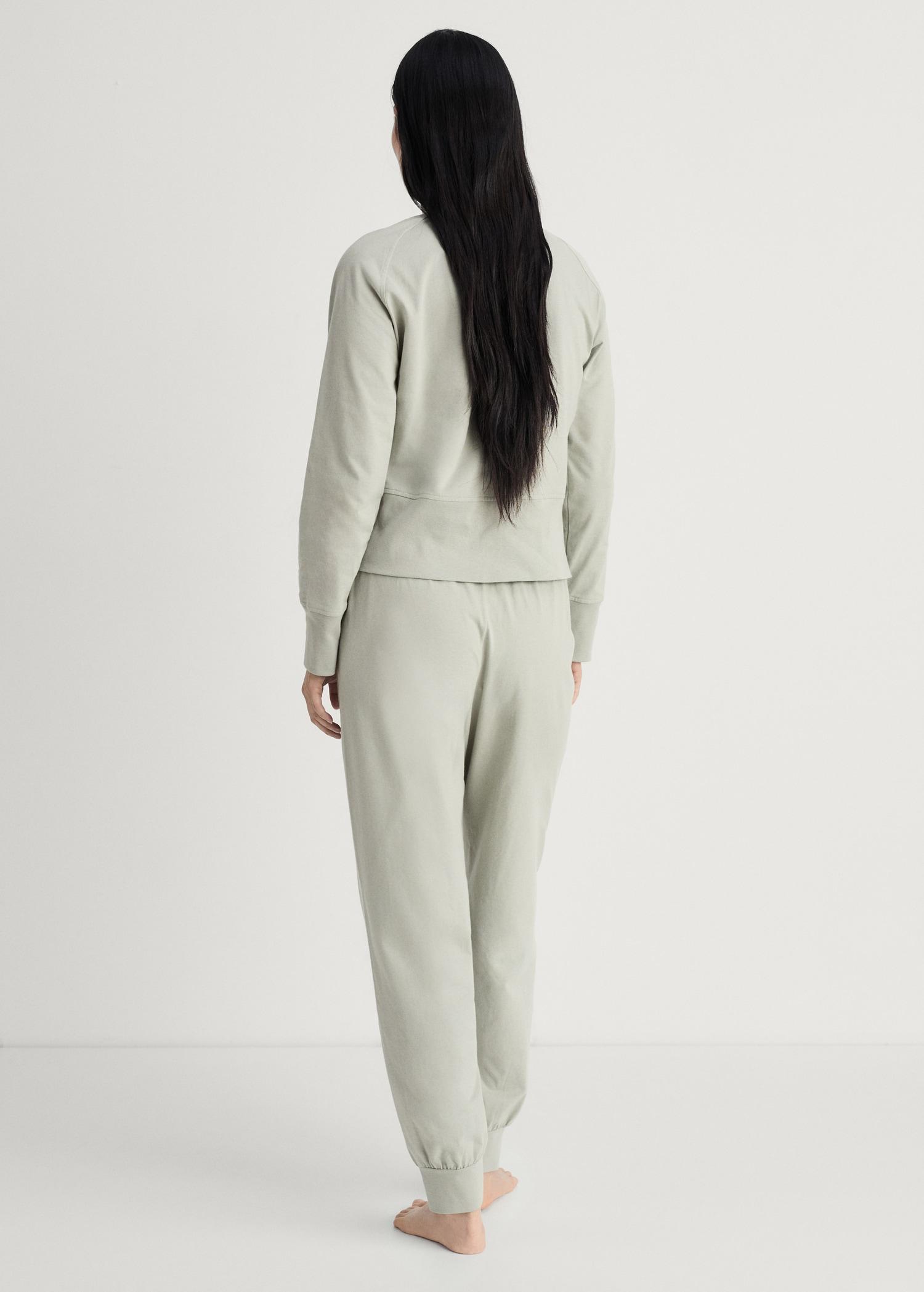 Cotton pants with soft finish - Women | MANGO USA Product Image