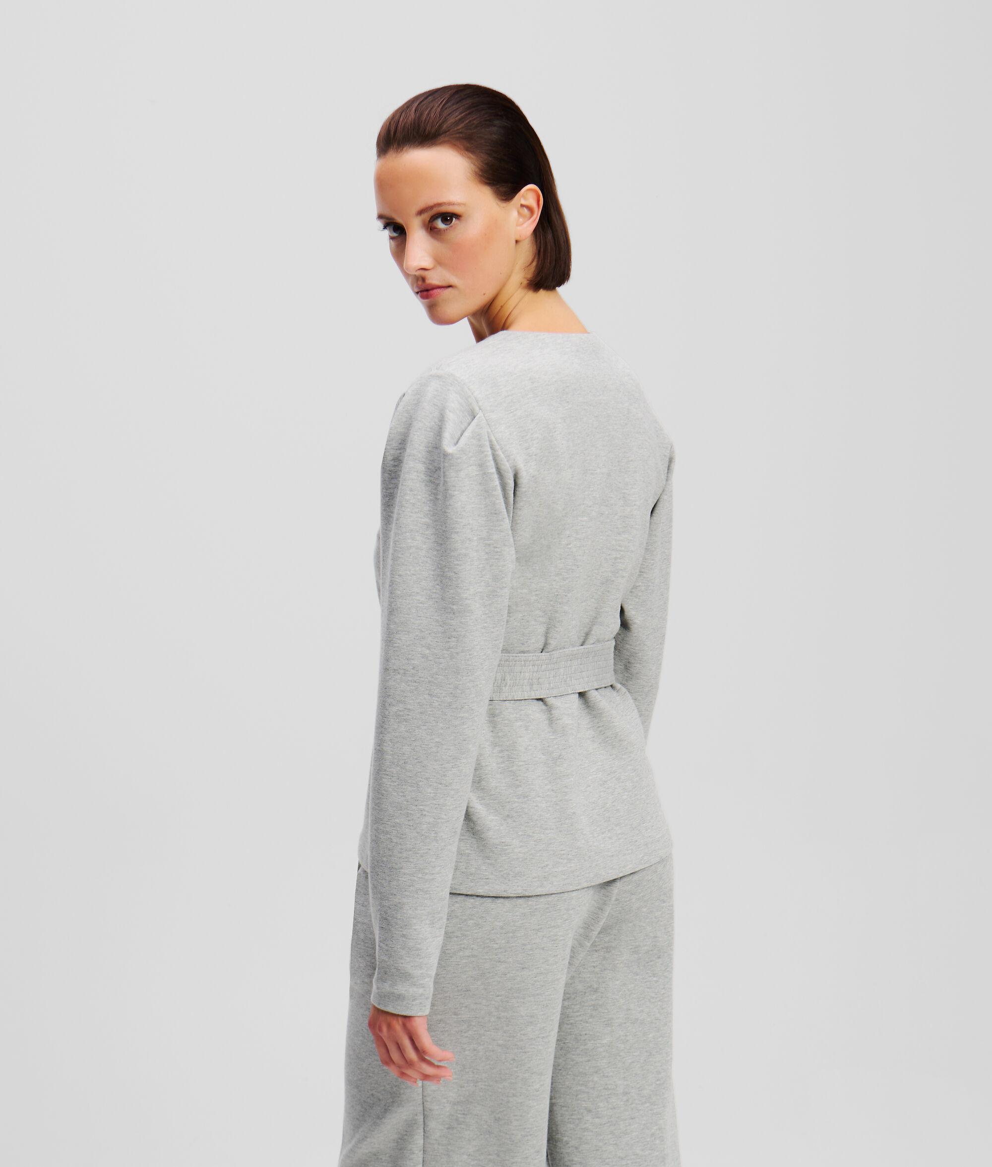 DOUBLE JERSEY V-NECK SWEATSHIRT Product Image