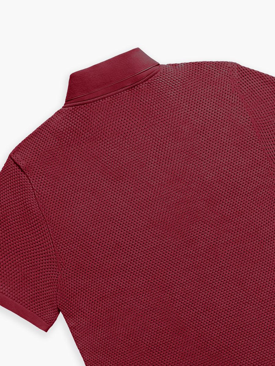 Men's Labs 3D Print-Knit Air Polo - Crimson Product Image