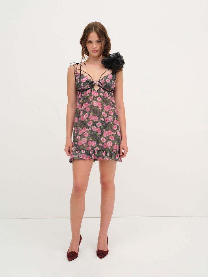 Ciara Slip Dress — Black Product Image