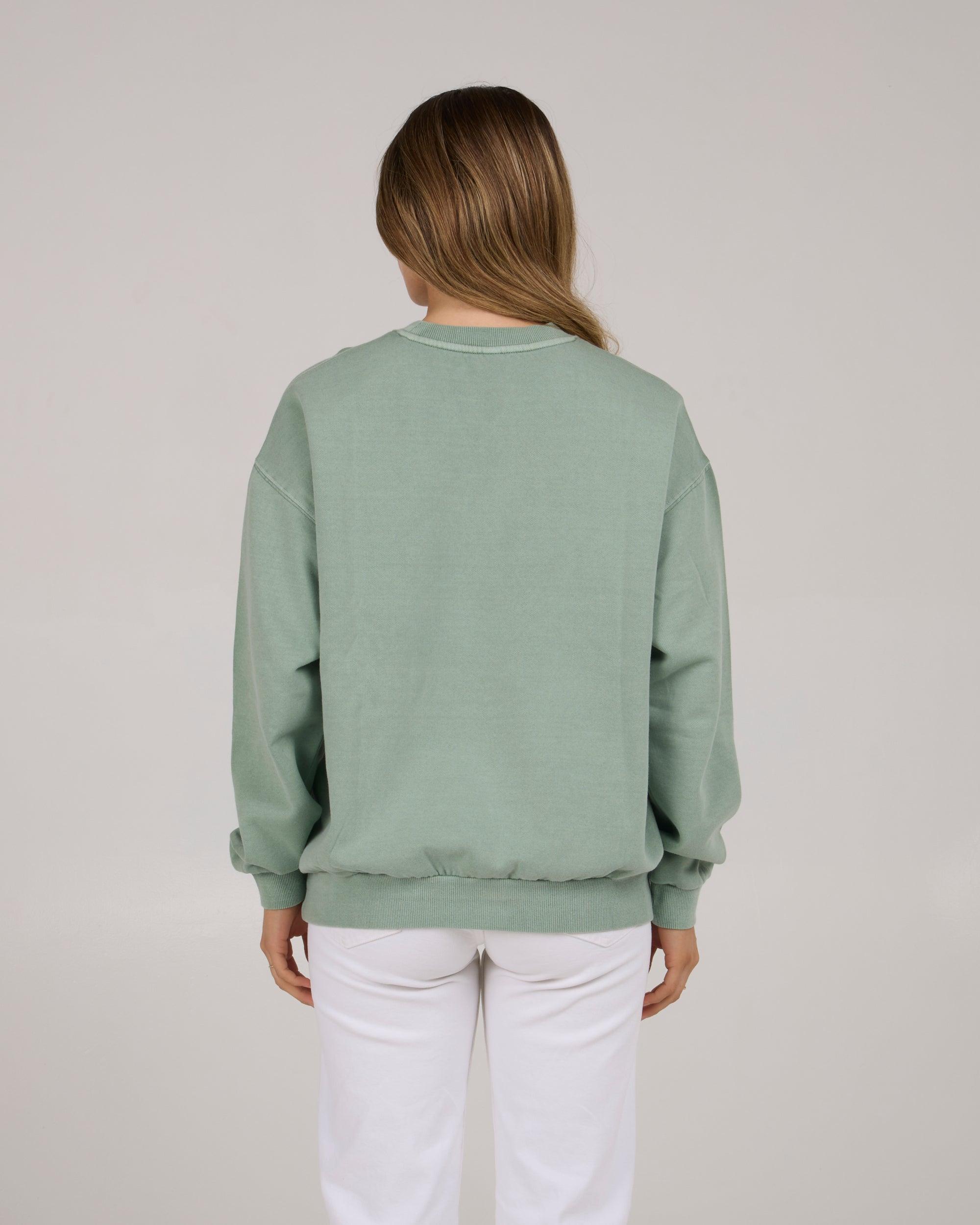 Sea Life Crew Fleece - Sage Female Product Image