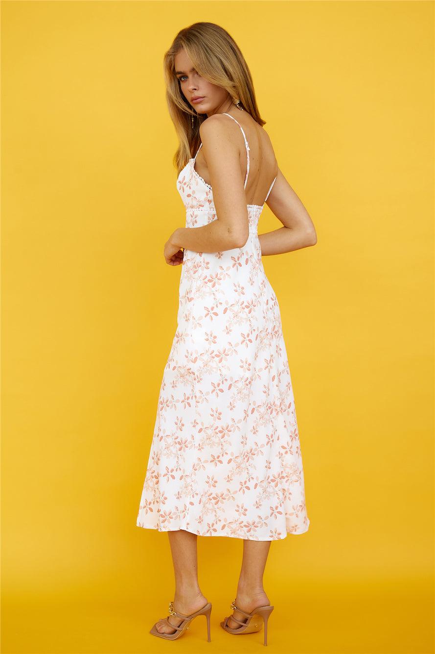 Outdoor Dancing Midi Dress Pink Product Image