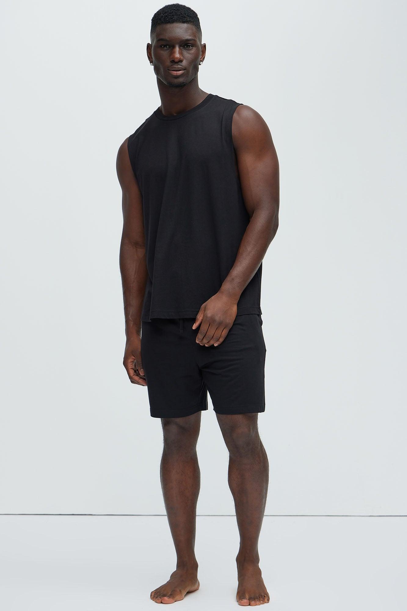 Essential Modal Lounge Shorts - Black Product Image