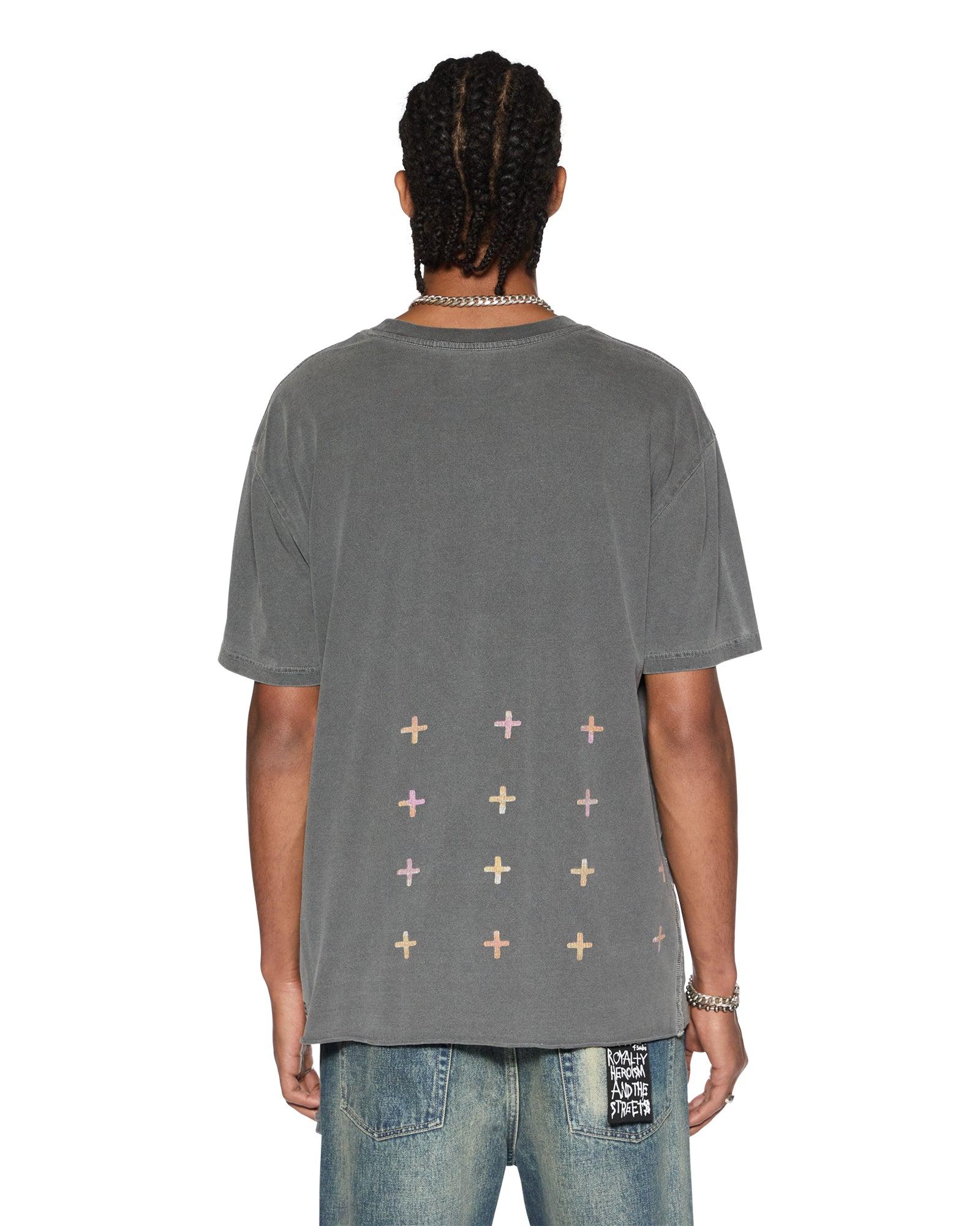 WORLD ORDER BIGGIE SS TEE CHARCOAL Male Product Image