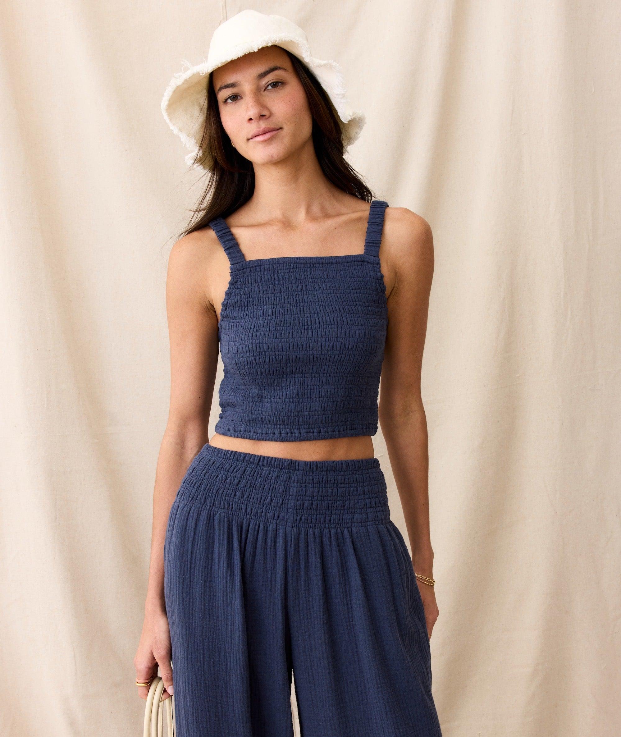 Sophia Double Cloth Palazzo Pant Product Image