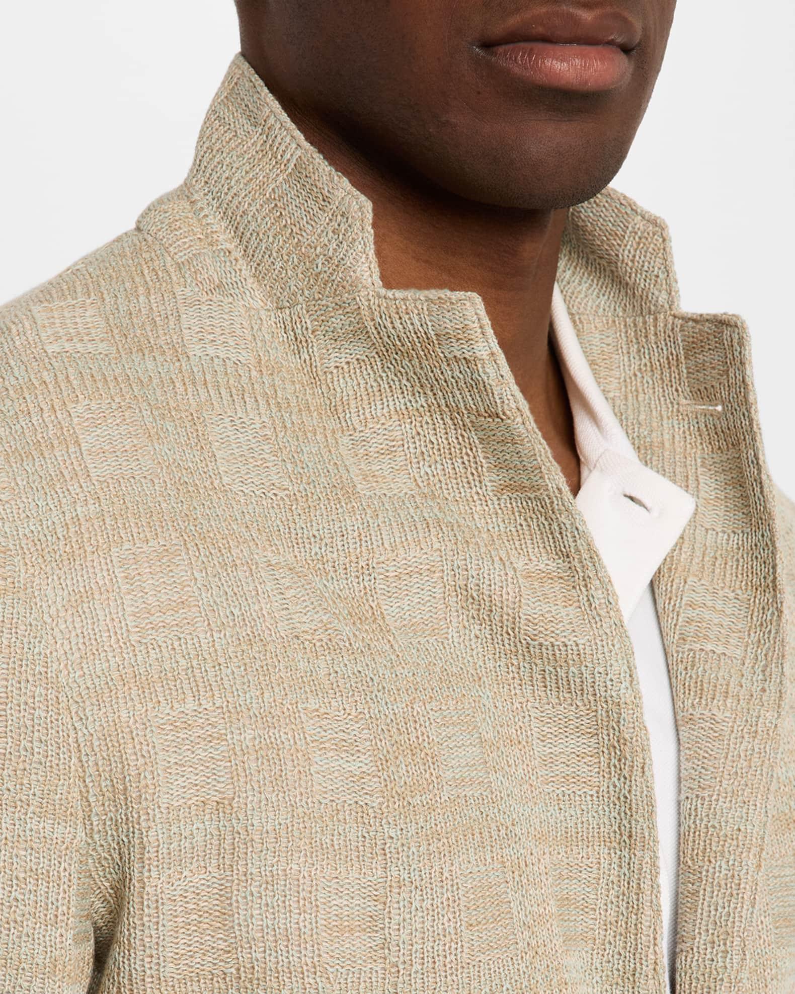 Men's Cotton Knit Textured Sport Coat Product Image