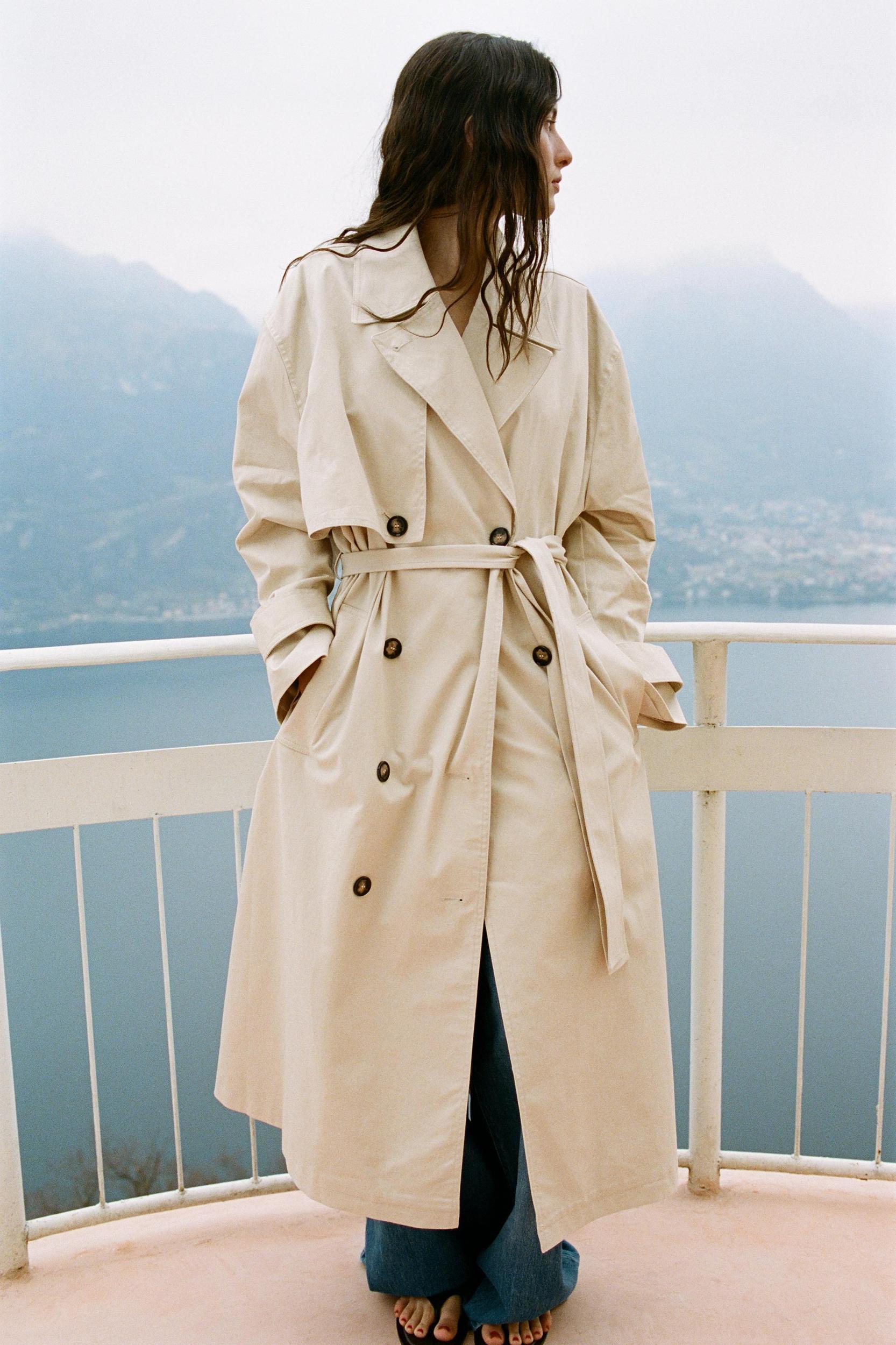 LONG OVERSIZED TRENCH COAT Product Image