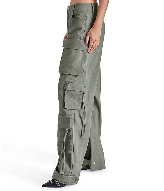 Steve Madden Duo Mid Rise Oversized Cargo Pants Product Image