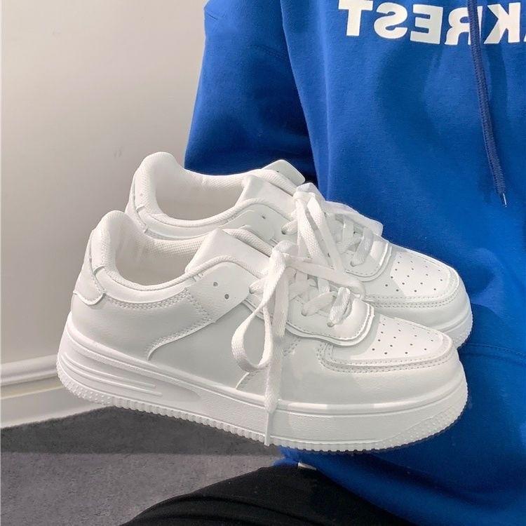 Platform Lace Up Sneakers Product Image