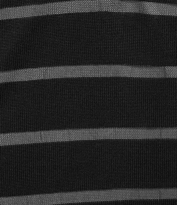 Slim Factor by Investments Long Sleeve Open-Front Mesh Cardigan Product Image