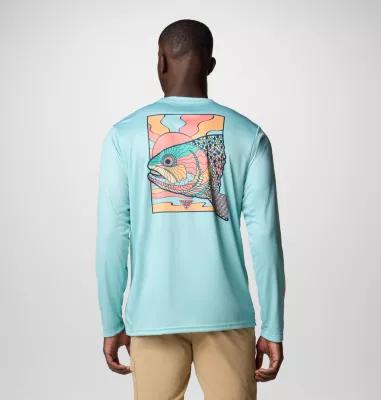 Columbia Mens Terminal Tackle PFG Fish Shine Long Sleeve Shirt- Product Image