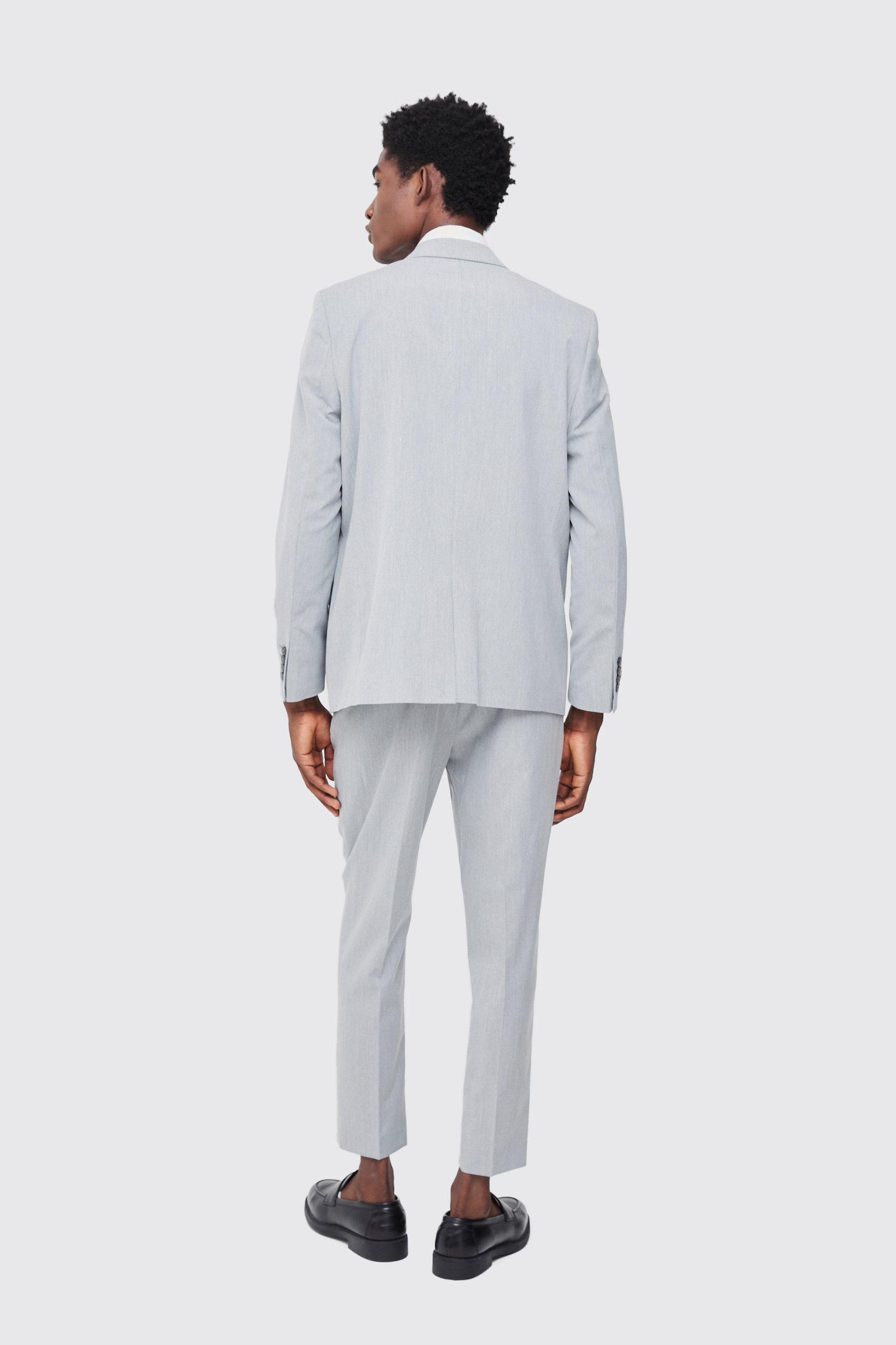 Fixed Waist Pleat Front Tapered Tailored Pants | boohooMAN USA Product Image