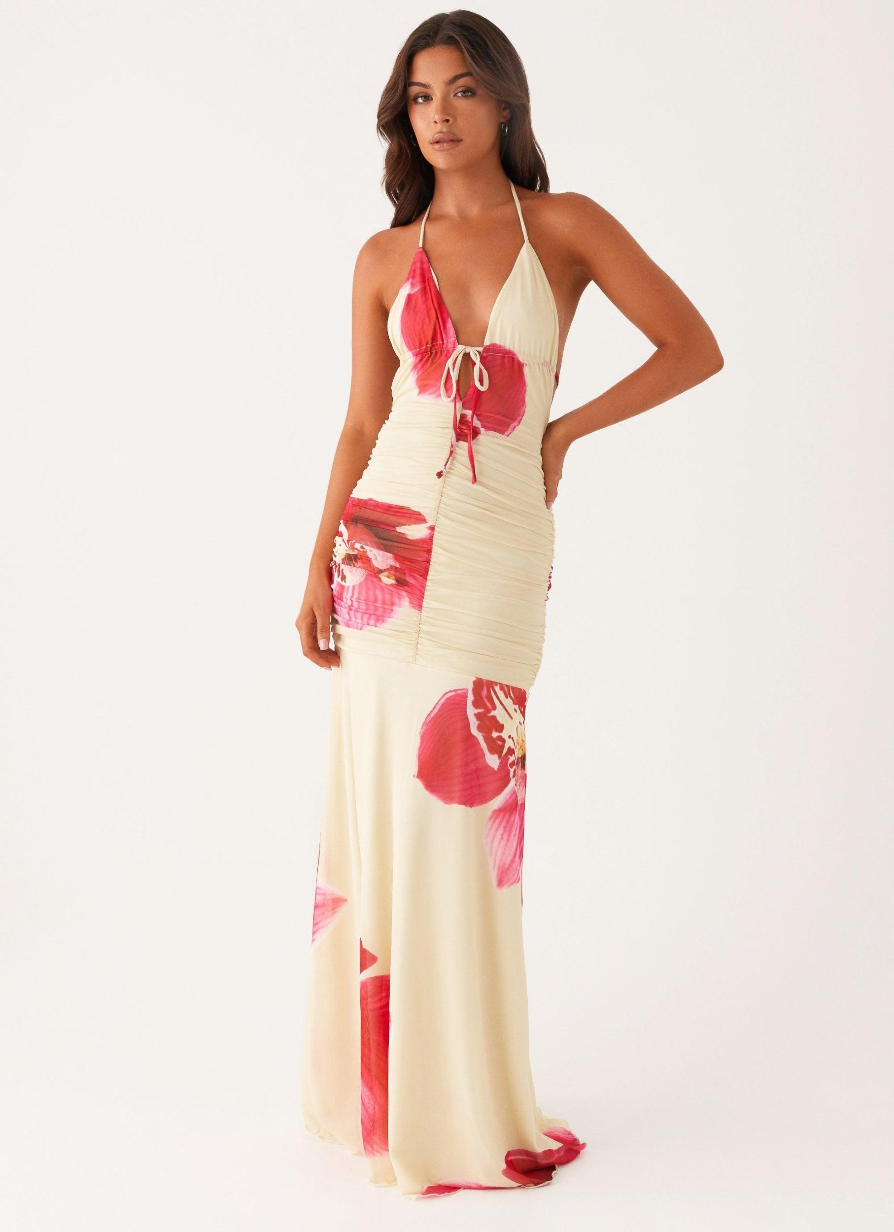 Hollywood Maxi Dress - Orchid Yellow Product Image