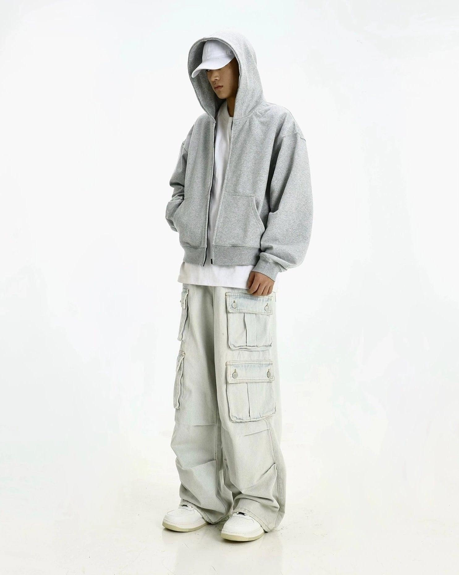 RT No. 10828 BOXY ZIP-UP HOODIE Product Image