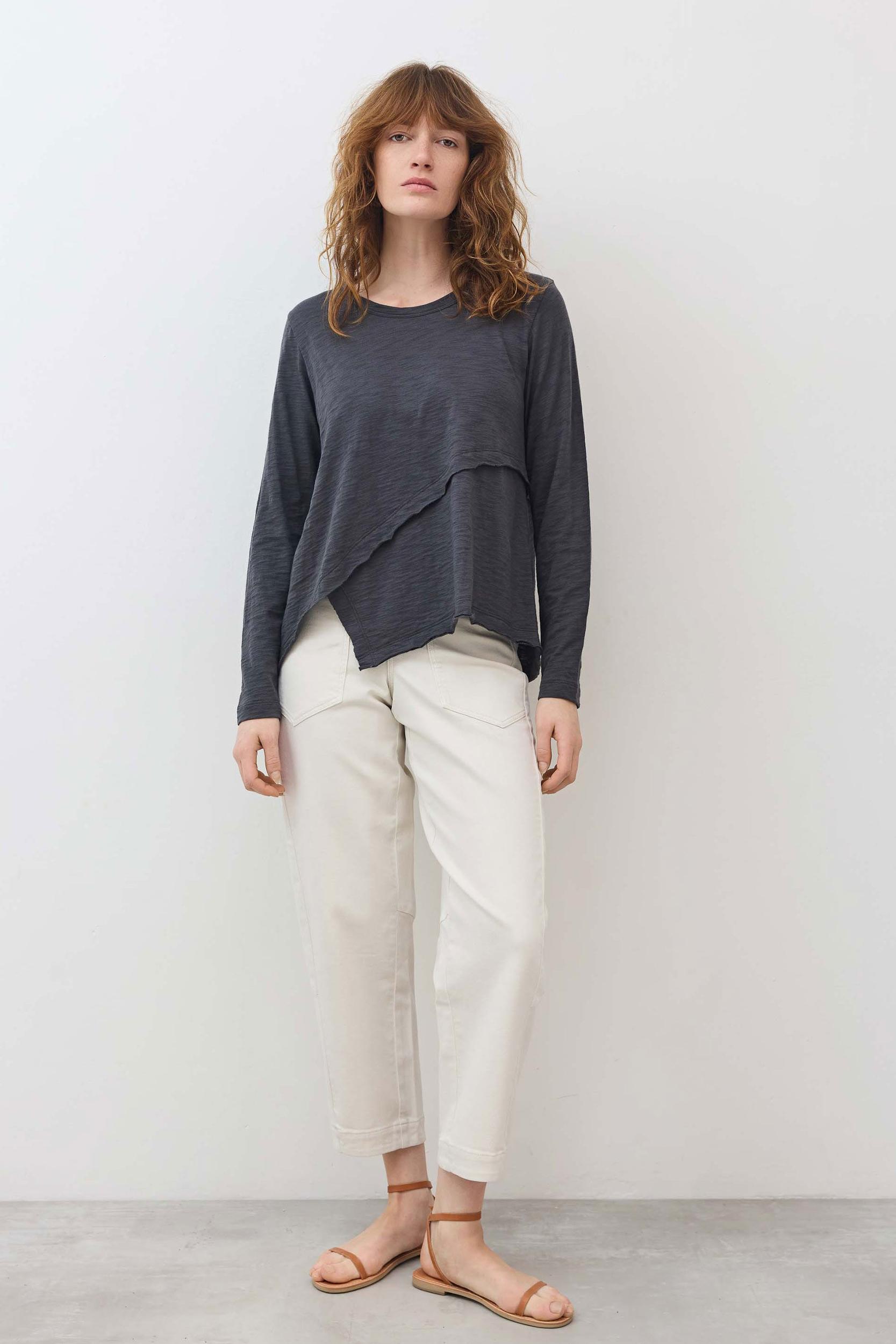 Inner Glow Asymmetric Long Sleeve Top Product Image