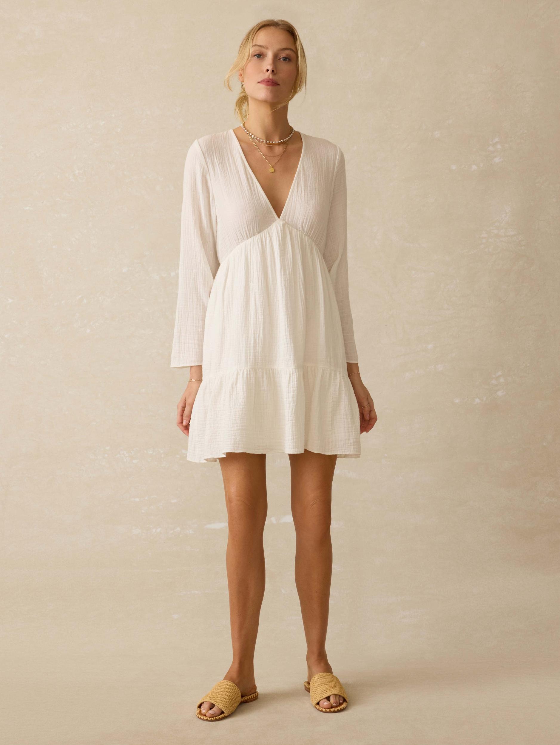 Dune Cotton Gauze Oceana Dress - White Female Product Image